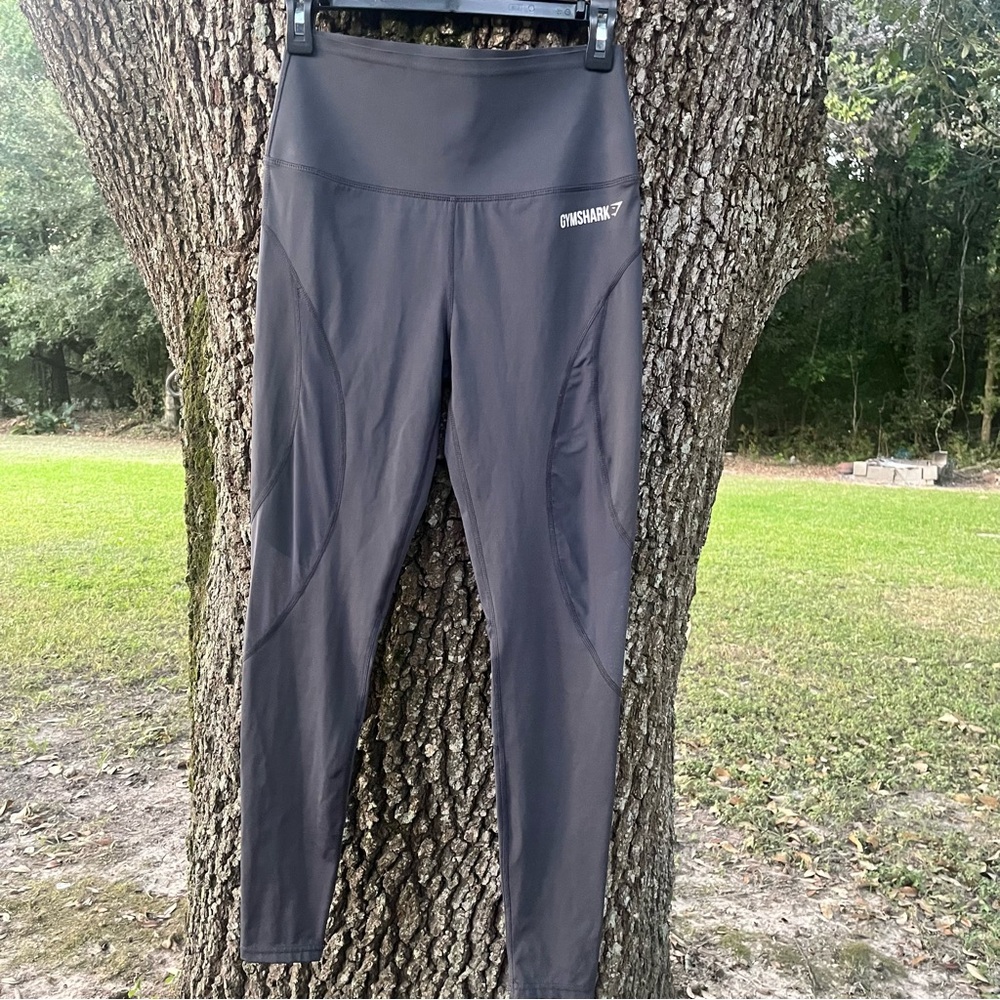 GYMSHARK DRY SMALL GRAY SKINNY POCKETS YOGA EXERCISE ATHLETIC PANTS GUC
